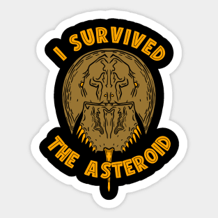 Horseshoe Crab Survivor Sticker